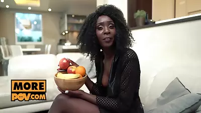 Pov - Nubian Booty Babe Zaawaadi Taks Your White Cock Deep