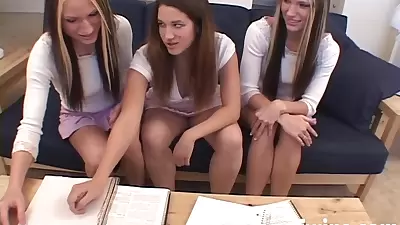 Hot Brunette Fake twins Share A Lesbo Pussy