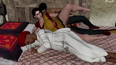 Indian Desi Bhabhi Hot Meena Got Fucked By Her Stepbrother-in-law In Front Of Her Husband