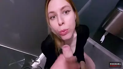 Unlucky Shoplifter Fucked In Mall Toilet - Risky Sex - Pov